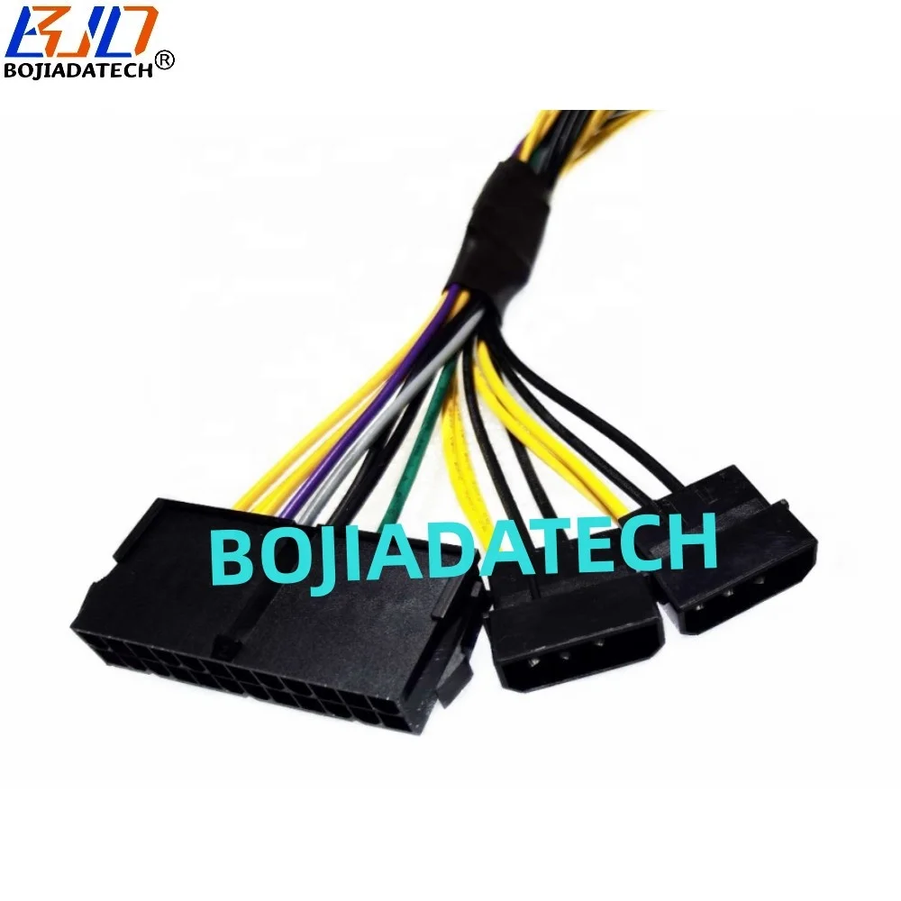 ATX 24Pin & IDE 4Pin to 16Pin Male Power Cable - Compatible with