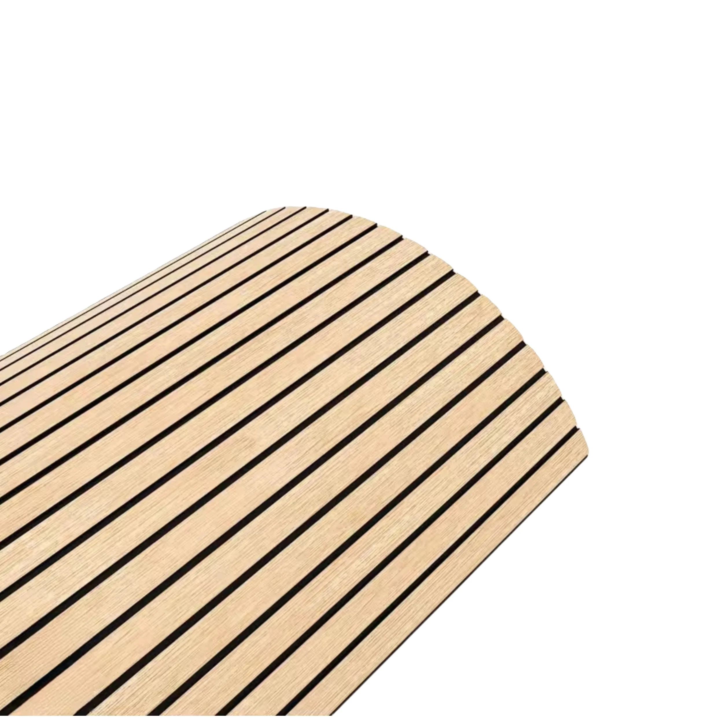 Popular Curved Soundproof Acoustic Ceiling Panels Wood Slat Acoustic Wall Panels for Office Building