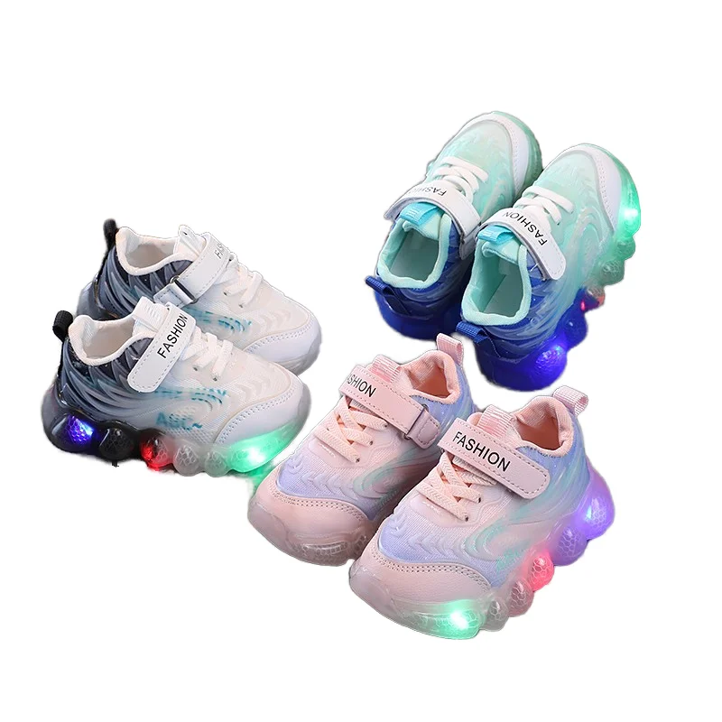 Size 21-30 Luminous Toddler Shoes LED Sneakers for Kids
