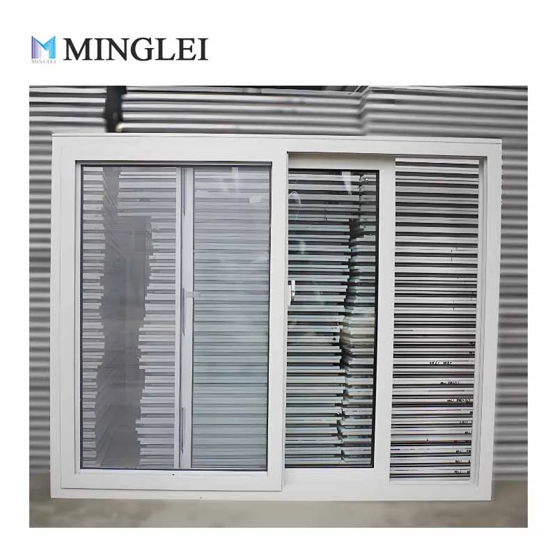 Factory New High Security Sliding Window Small Size Horizontal Plastic Window Double Glazing Basement Window PVC Windows