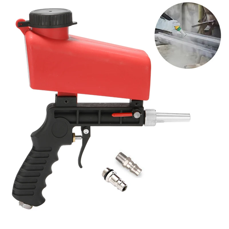 SANDBLASTING GUN WITH HANDLE FOR BLASTING CABIN AND MOBILE SANDBLASTER 1/4 '' CO