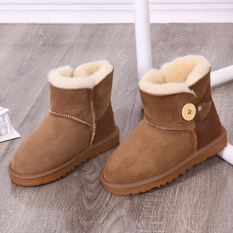 Winter Toddler Baby Shoes Kids Boys Girl Child Leather Booties Snow Shoes Boots