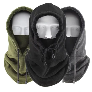 Warm Winter Cap Windproof Polar Fleece Cycling Balaclava Mask Adjustable Thermal Cold Proof Unisex Neck Cover Ski Mask