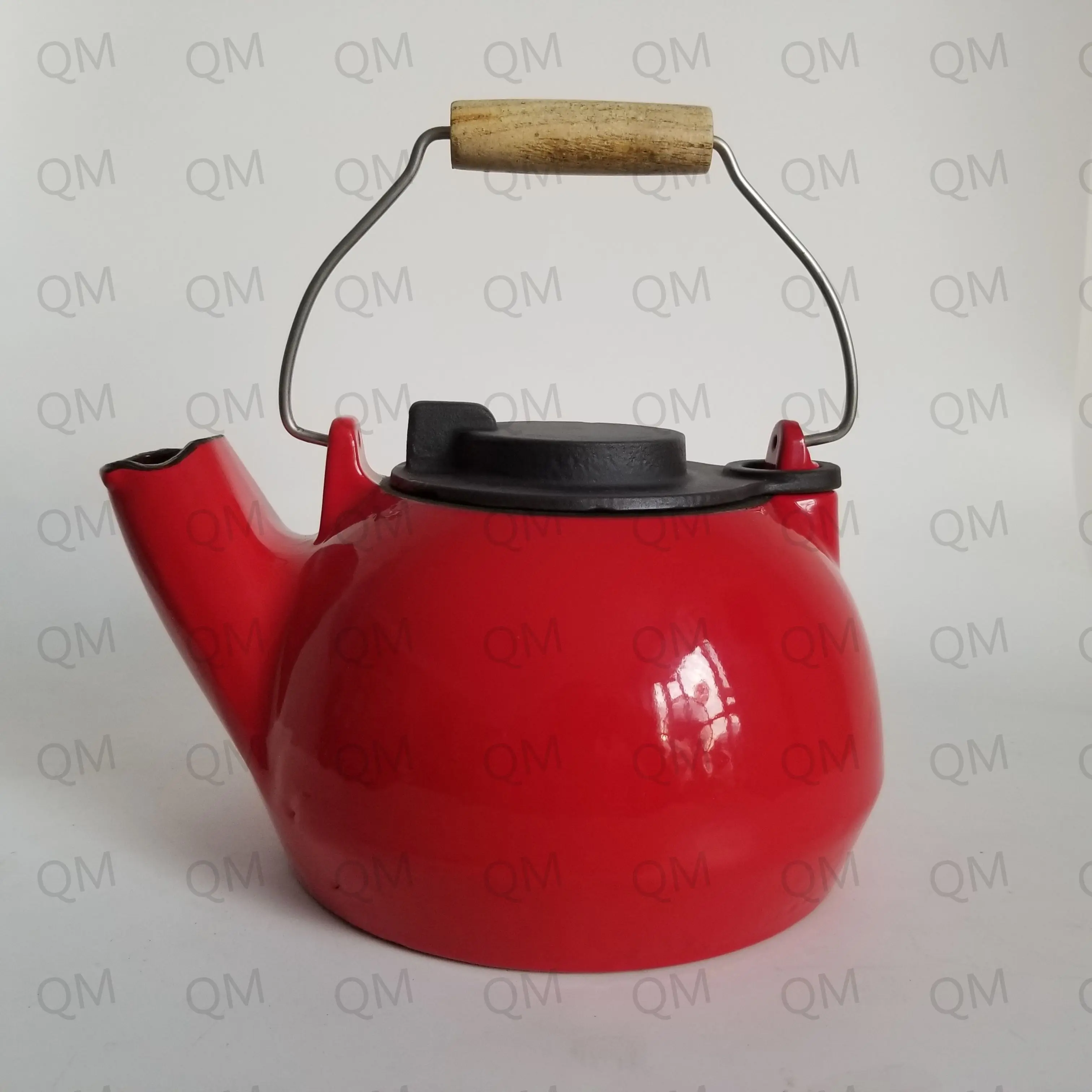 Heavy Duty Antirust Enamel Kettle Steamer Wood Stove Fireplace Teapot