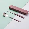 2pcs pink handle-pink box