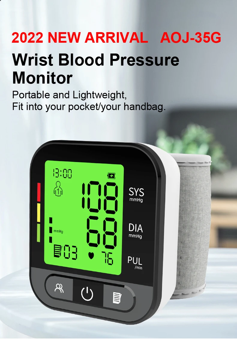 Rechargeable Bp Apparatus Monitor Digital Tensiometer Automatic Blood