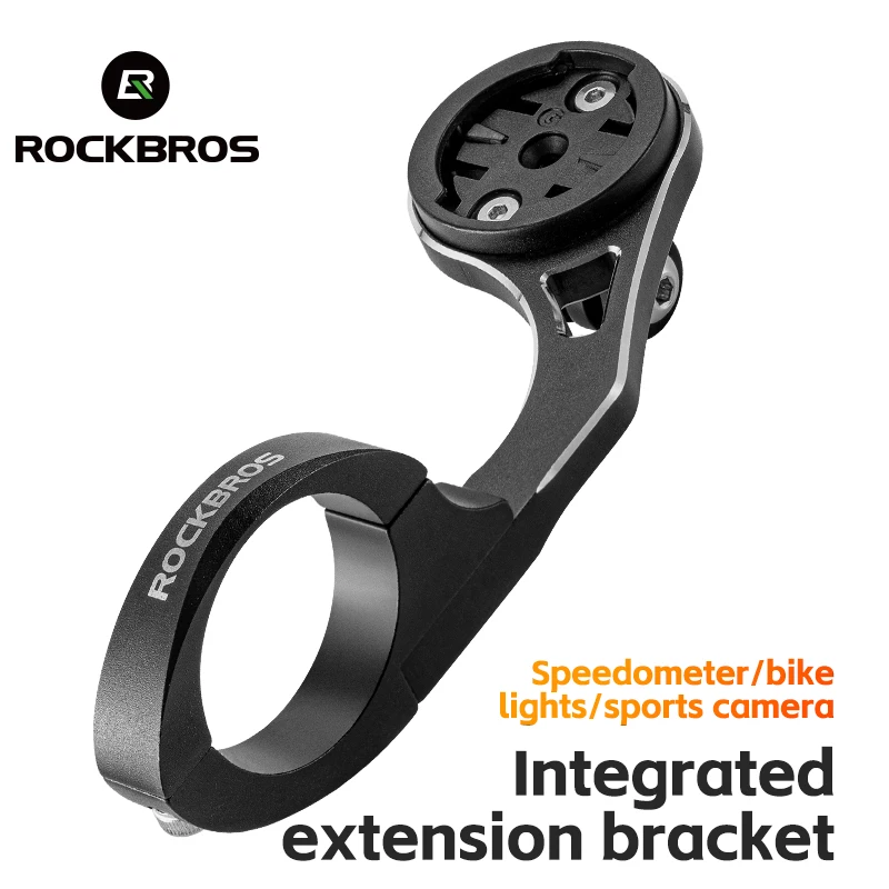 Support ROCKBROS Pour Compteur Vélo, Lampe Et Caméra – Compatible Garmin IGPSPORT, GoPro, DJI – Guidon 32-35 Mm