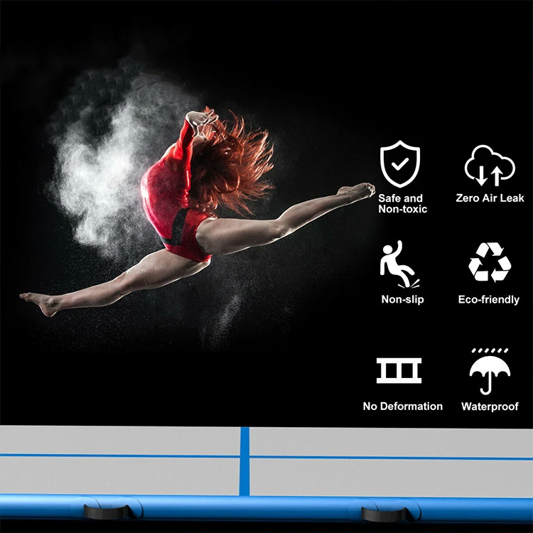 Оптовая продажа, гимнастический надувной воздушный трек DWF Tumbling для улицы