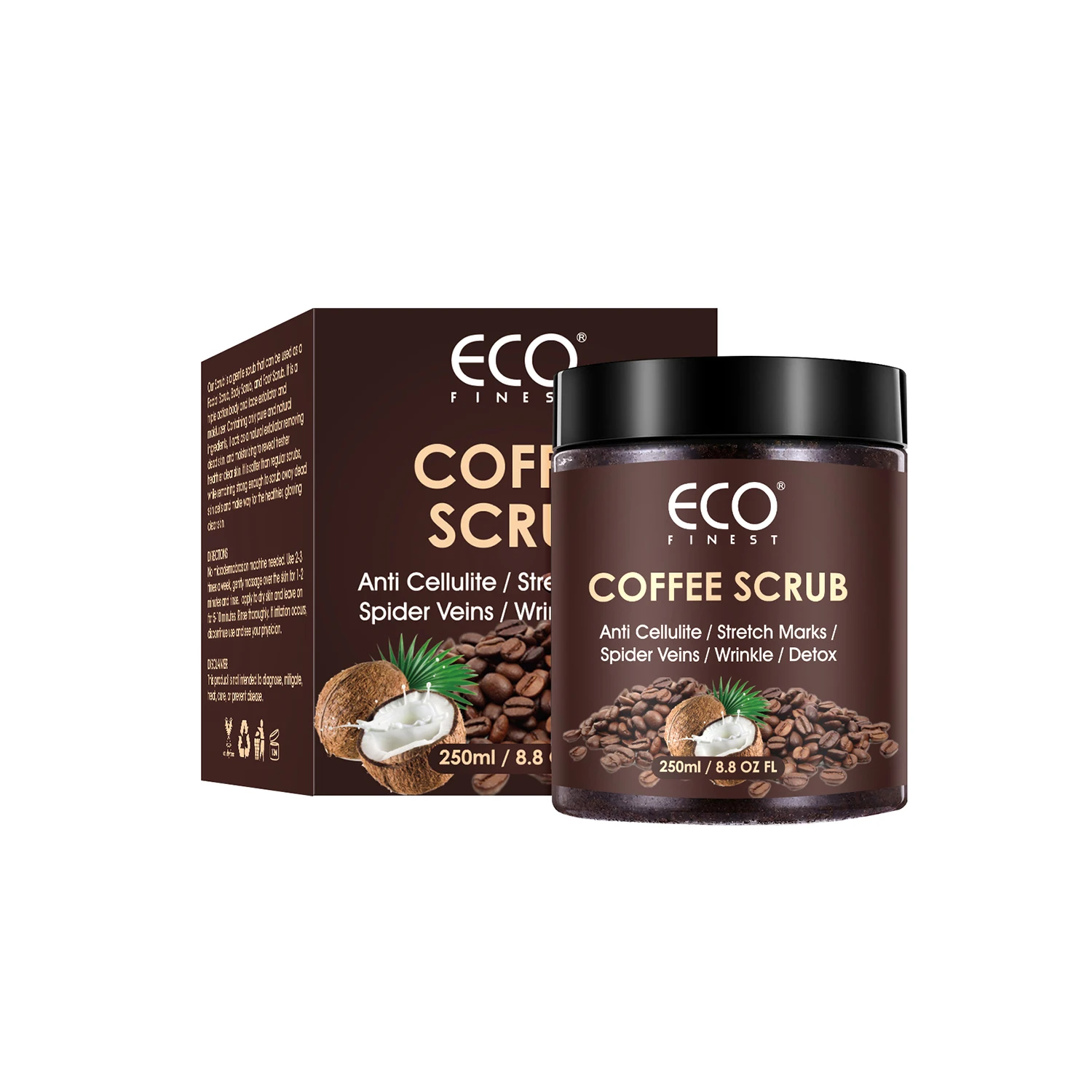 All Natural Body Coffee Scrub For Skin Care,Stretch Marks,Acne