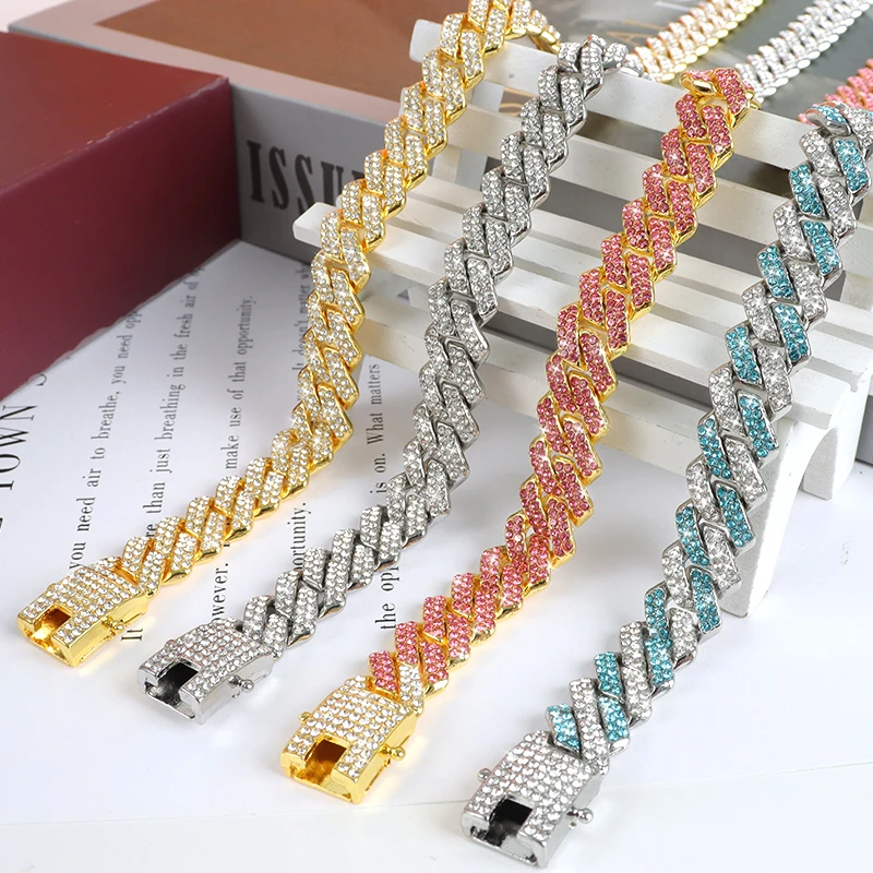 Custom Gold/Silver Plated Zinc Alloy Men Hip Hop Jewelry Cuban