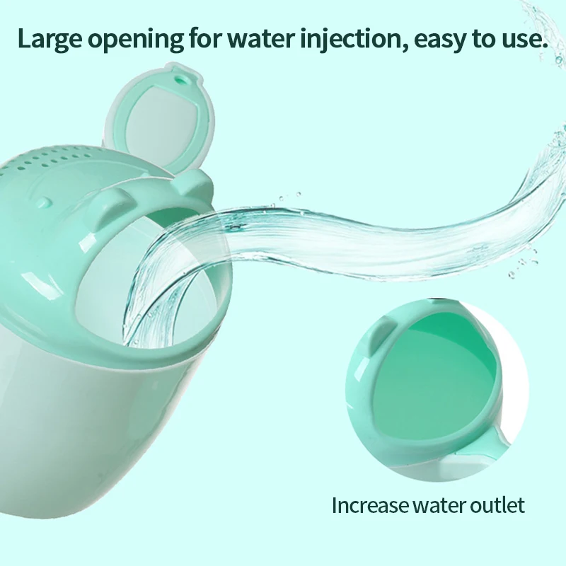 Spoon Rinse Wholesale Cartoon Baby Shower Spoons Children Shampoo Cup Bathing ...