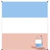 Blue white light pink