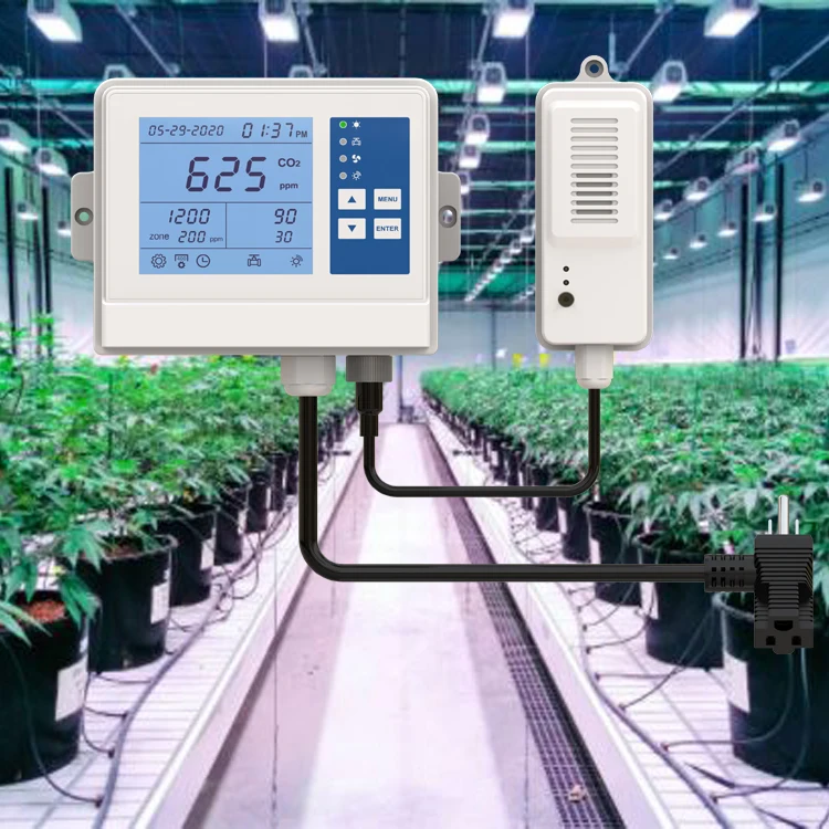 Carbon Dioxide Controller CO2 Monitor for Grow Tent, Hydroponics