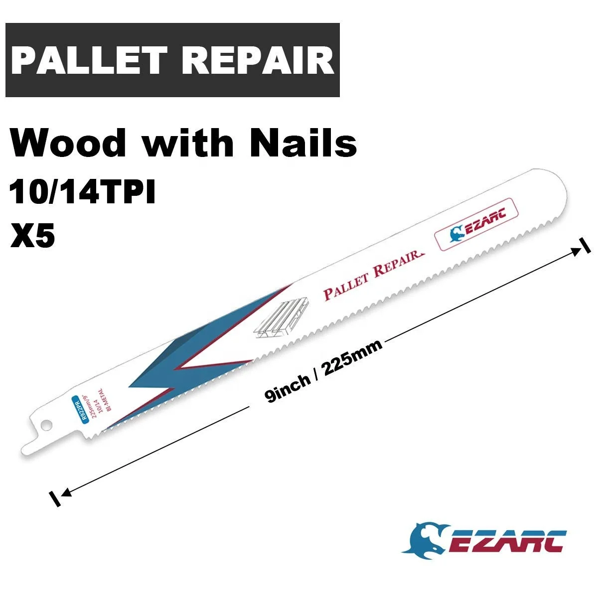 Magnate 132" Carbon Steel Bandsaw Blade – 1/4" Width, 6 Hook Tooth For Wood & Metal