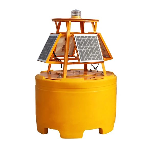 Advanced Water Quality Monitoring Buoy With Solar Panels Navigation Mark Light and GPS for Marine and Ocean Applications