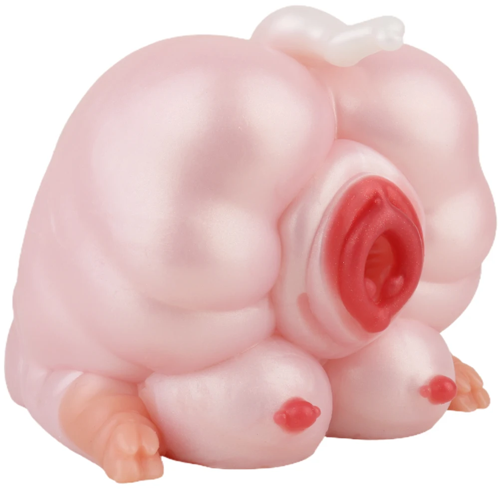 GEEBA pink Pig Pussy Monster Buttock Male Masturbator Fantasy Vagina Big  Ass Half Dolls Silicone Soft Vagina for Men