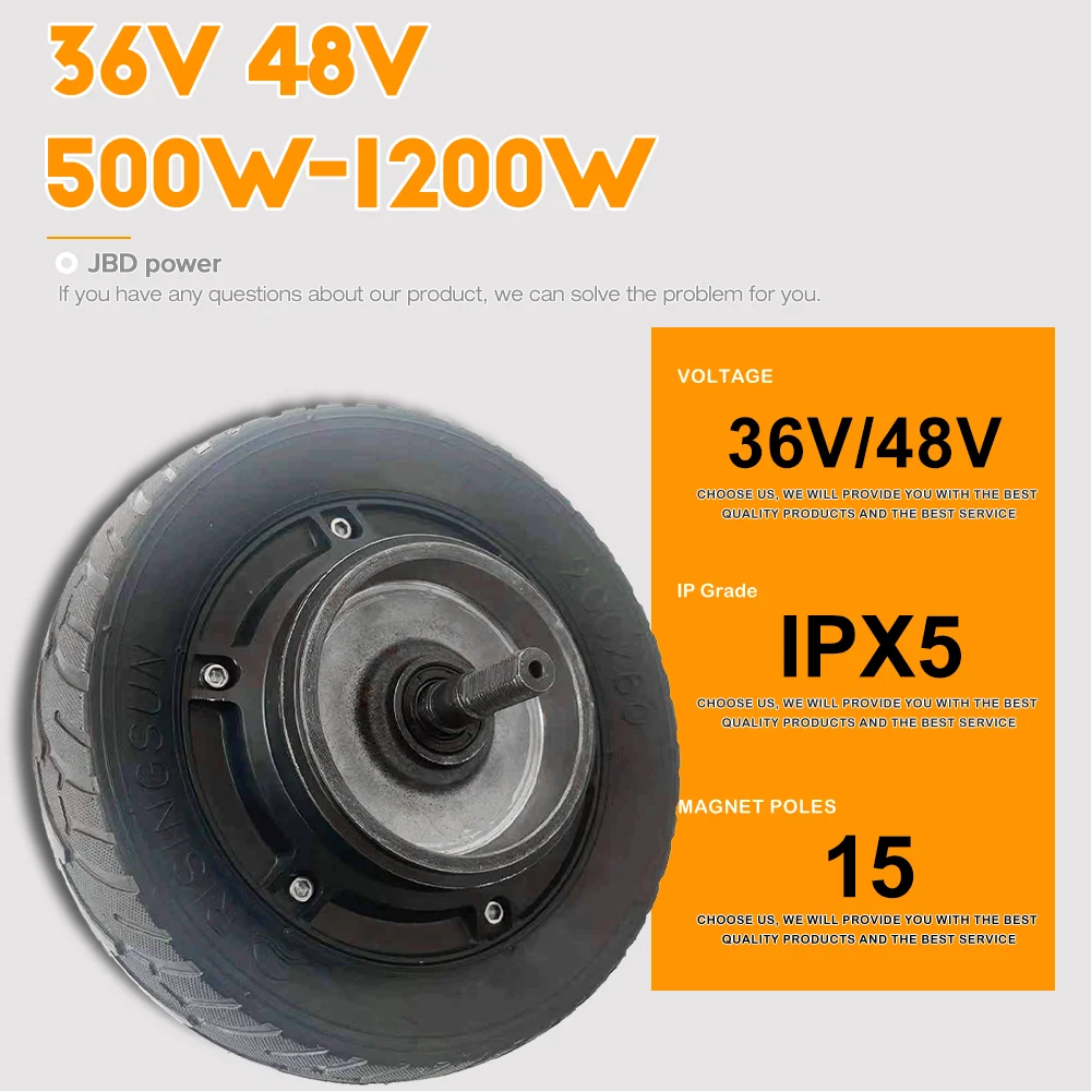 36v Small Electric Wheel Hub Motor High Quality Inch Small 750W - Main Image