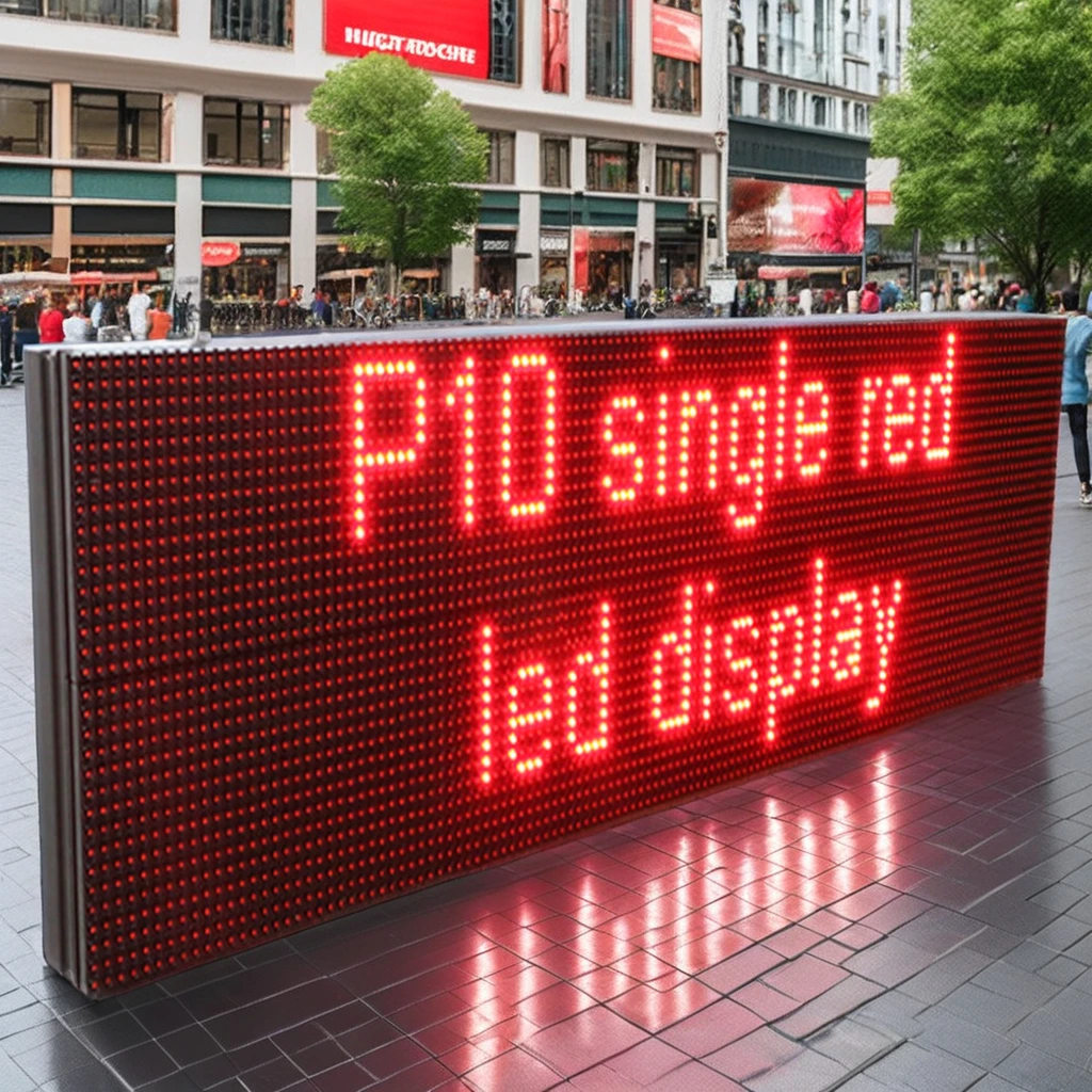 P10 Retail Store Advertising LED Sign 6mm Red LED Moving Scrolling Running Message Display Outdoor Video OEM Supply Cars