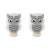 Owl animal Focal bead White SA321