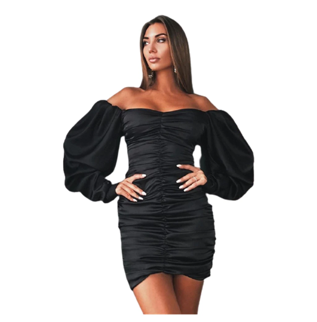 Vestidos Elegantes Informales De Manga Larga Para Mujer,Vestido Sexy De  Calle Con Volantes Apilados,Color Liso,Venta Al Por Mayor - Buy Elegante  Vestidos Casuales Ropa Casual Elegante Vestido Venta Al Por Mayor,Vestidos  Mujer,Vestidos