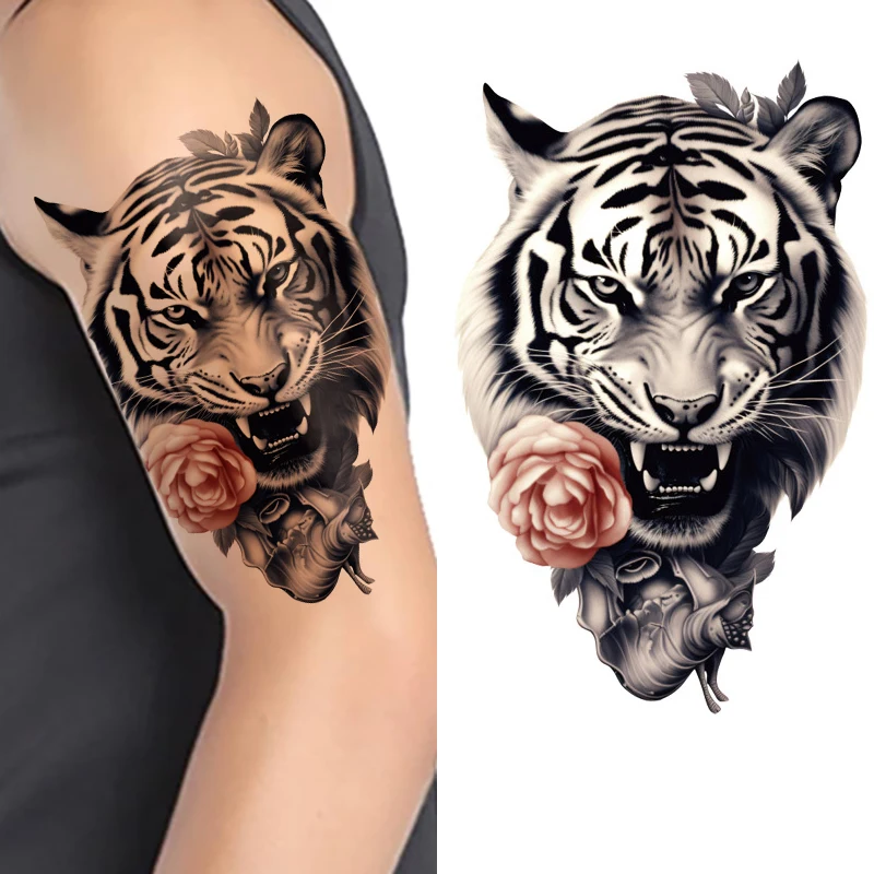 Animal Design Temporary Tattoo Sticker Non-Toxic Waterproof and Sweat Proof Printed on Body Paper for Party Use