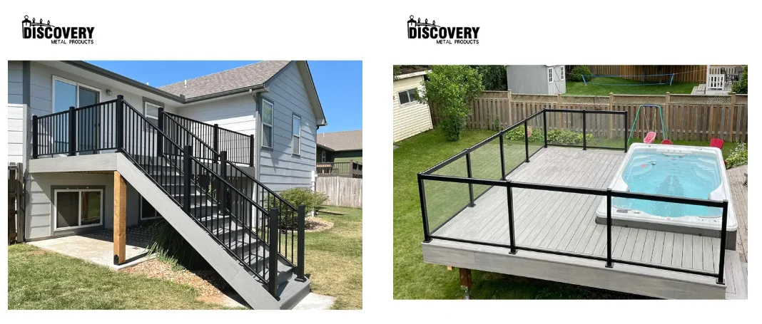 Mall Hand Rails Elegant Discovery Balustrades Handrails Premium Quality Aluminum Fence ...