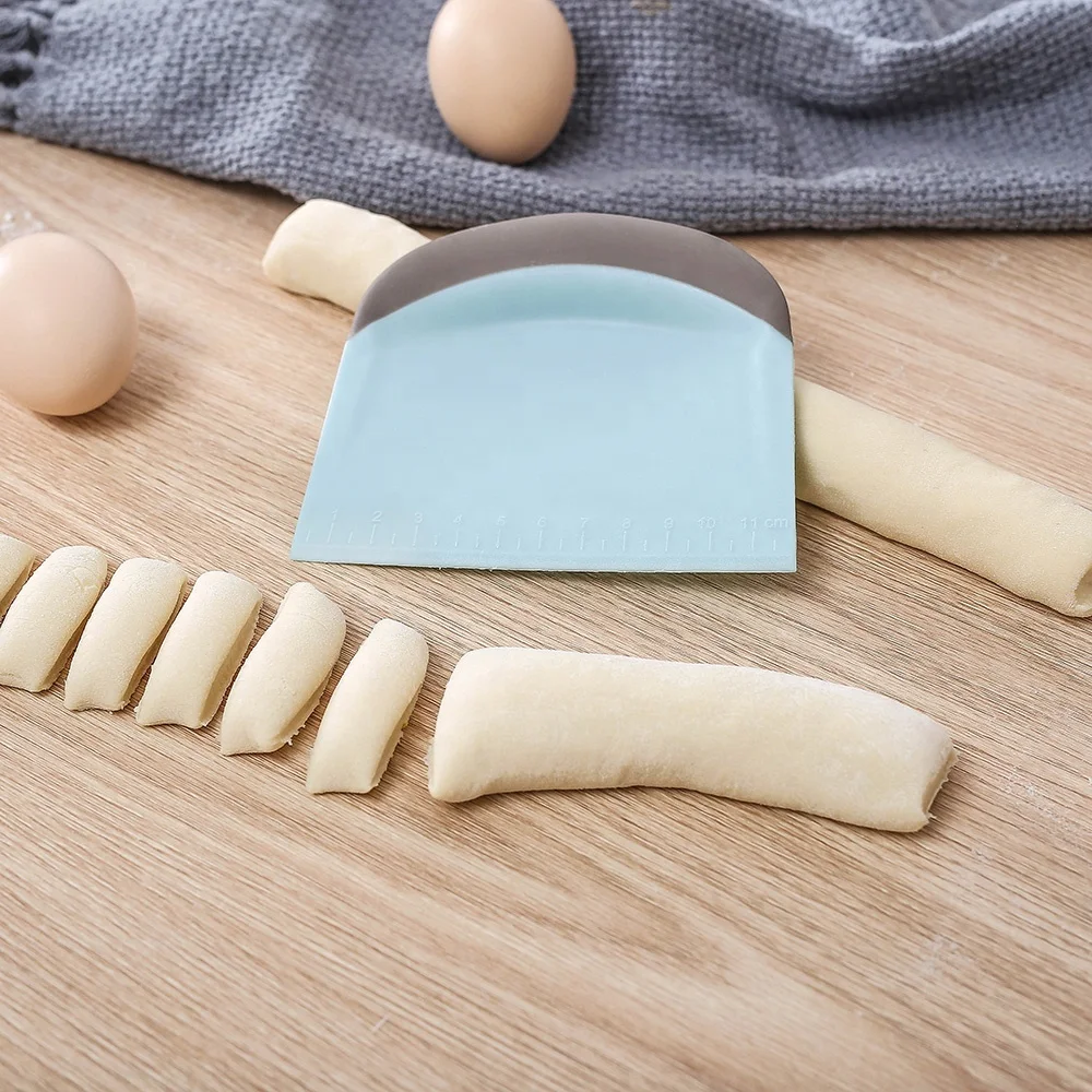 Teigschaber-Set 5 Stück – 13x9,1 Cm, Kunststoff-Bankschaber Für Brotteig, Kuchen, Pizza, Farbig