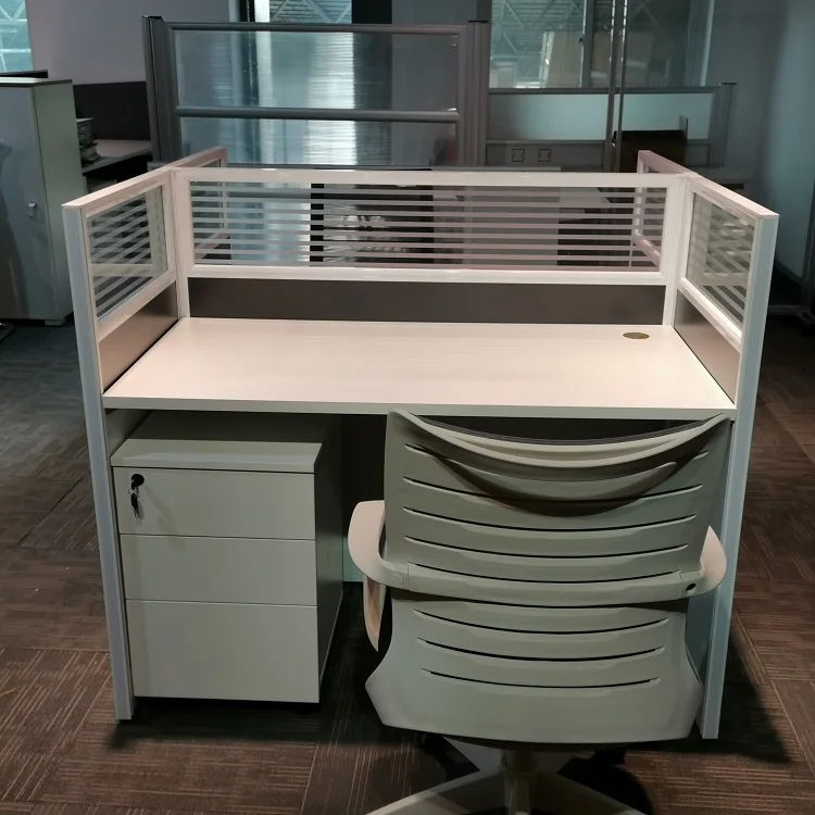 Wooden Staff Working Table Cubicles Desk Modern Office Work Station Modular Office Workstation