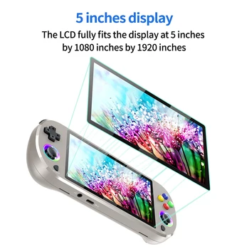 M22 Pro Consola Portátil Retro – 20000+ Juegos, 30 Emuladores, Pantalla IPS De 5″ 1920×1080, Batería 3000 MAh, RGB