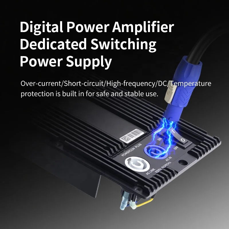 LIHUI MD800  Built-in Dsp Pcb Circuit Audio Music Speaker  800  Watts 2 Channel Power Amplifier Module Board
