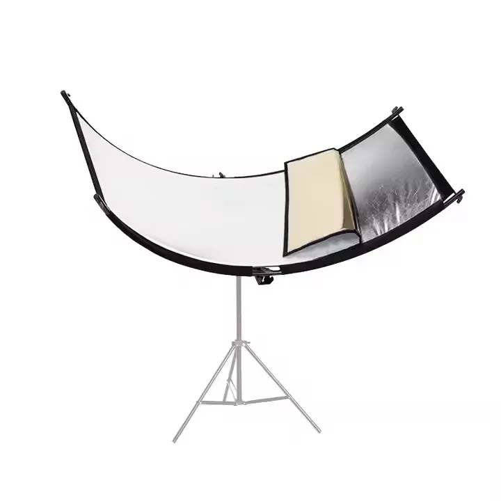 Réflecteur Photo 3-en-1 Pliable - Blanc, Noir, Argenté - Format A3, Idéal Pour Photos De Nourriture & Objets - 3