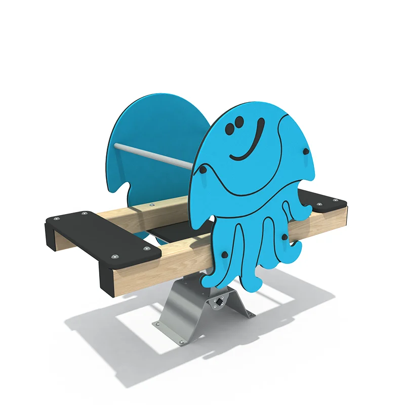 Commercial Playground Equipment PE Board Cartoon Style Children's Seesaw Outdoor Garden Game Toys