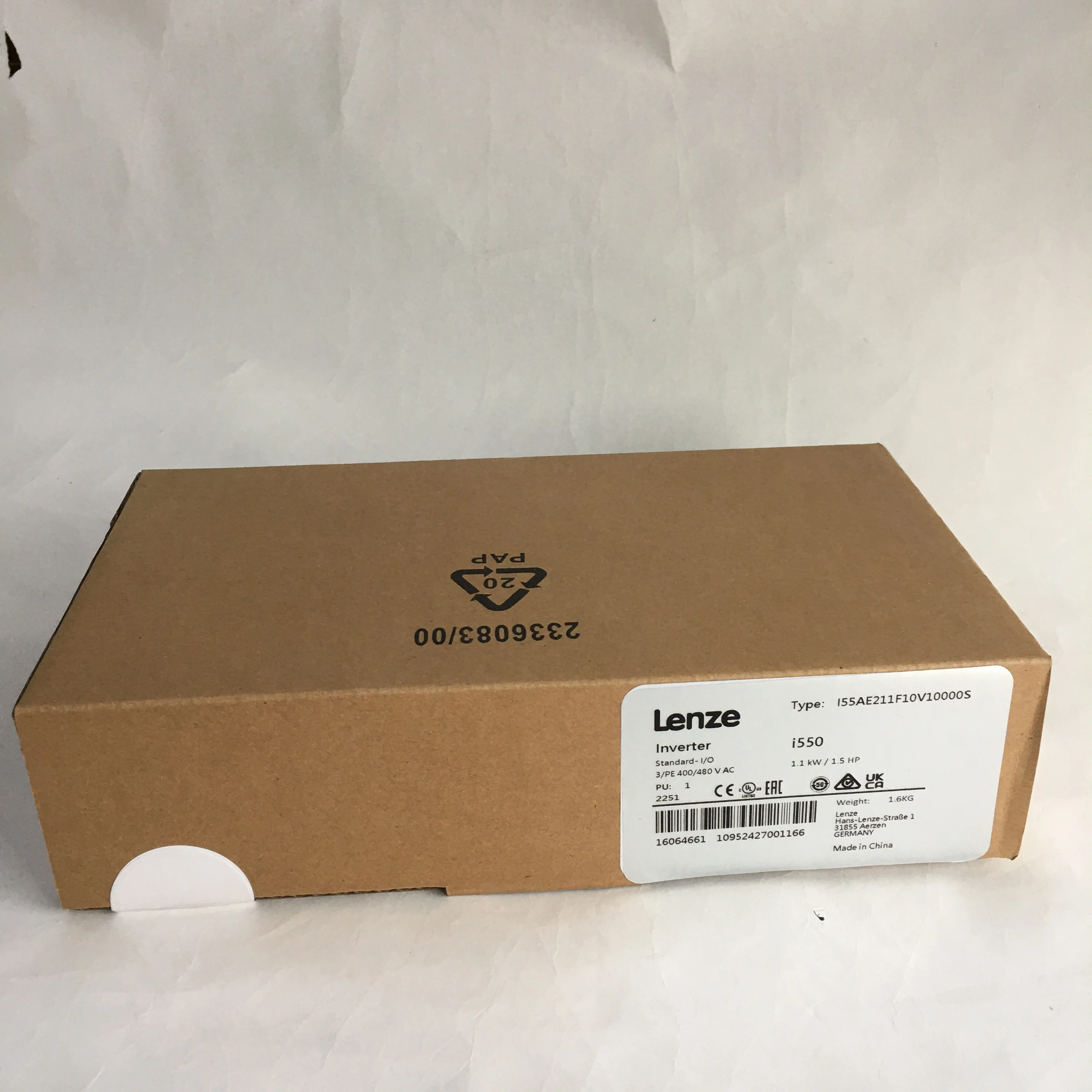 Lenze Variable frequency drive i550 I55AE211F10V10000S