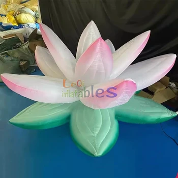 Events Decoration inflatable lotus balloon led lighted inflatable flower model for advertimesent