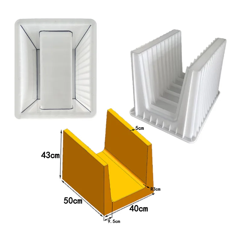 Concrete Plastic Prefabricated Drainage Cover in Chinese Factory U-shaped Drainage Mould