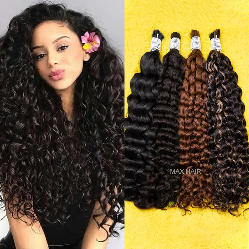 Imbierinės spalvos žmogaus plaukai, skirti pynimui, „De Cabello Natural Humano“ plaukų priauginimui, neapdoroti, be vandens banguoti, garbanoti, dideli._voghion.com