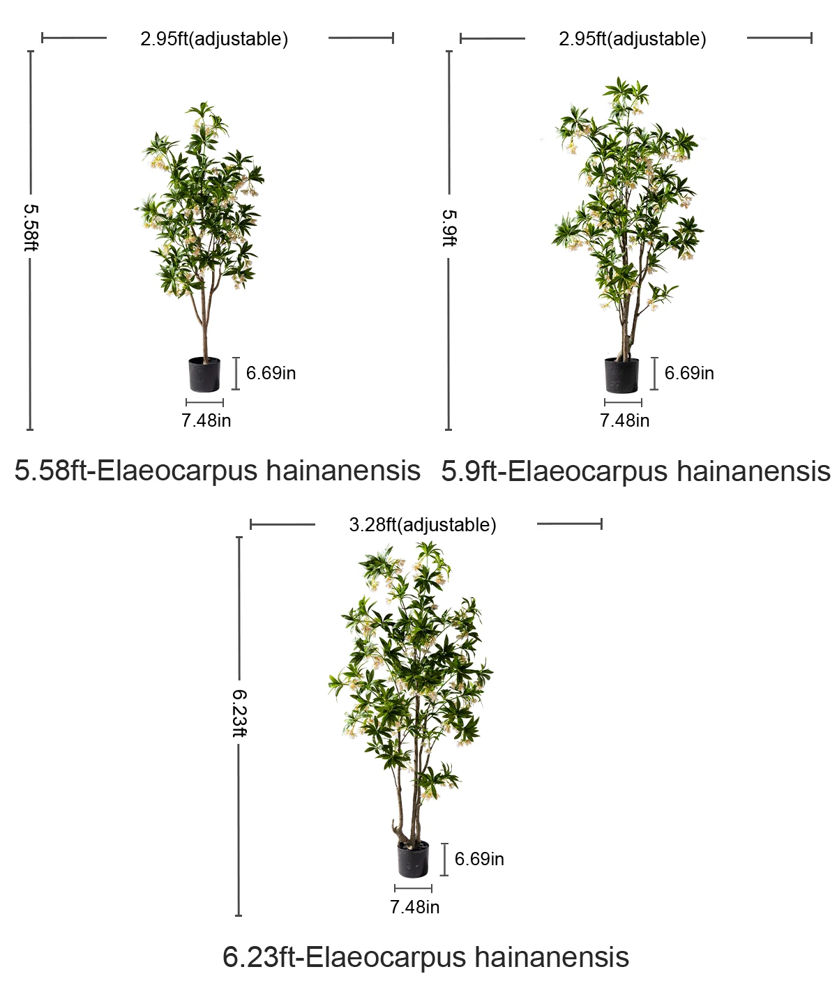 Hot Selling Realistic Potted Artificial Pieris Plants Office Home Decoration with Japonica Rice Quality Artificial Tree Supply details