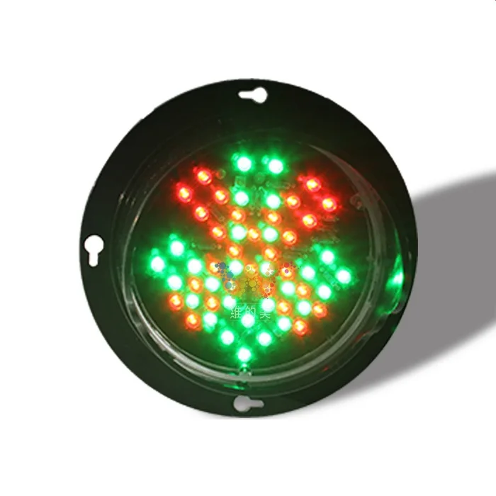 Сменный светодиодный светофор 100 мм, красный крест, Зеленая Стрела, 12 В постоянного тока