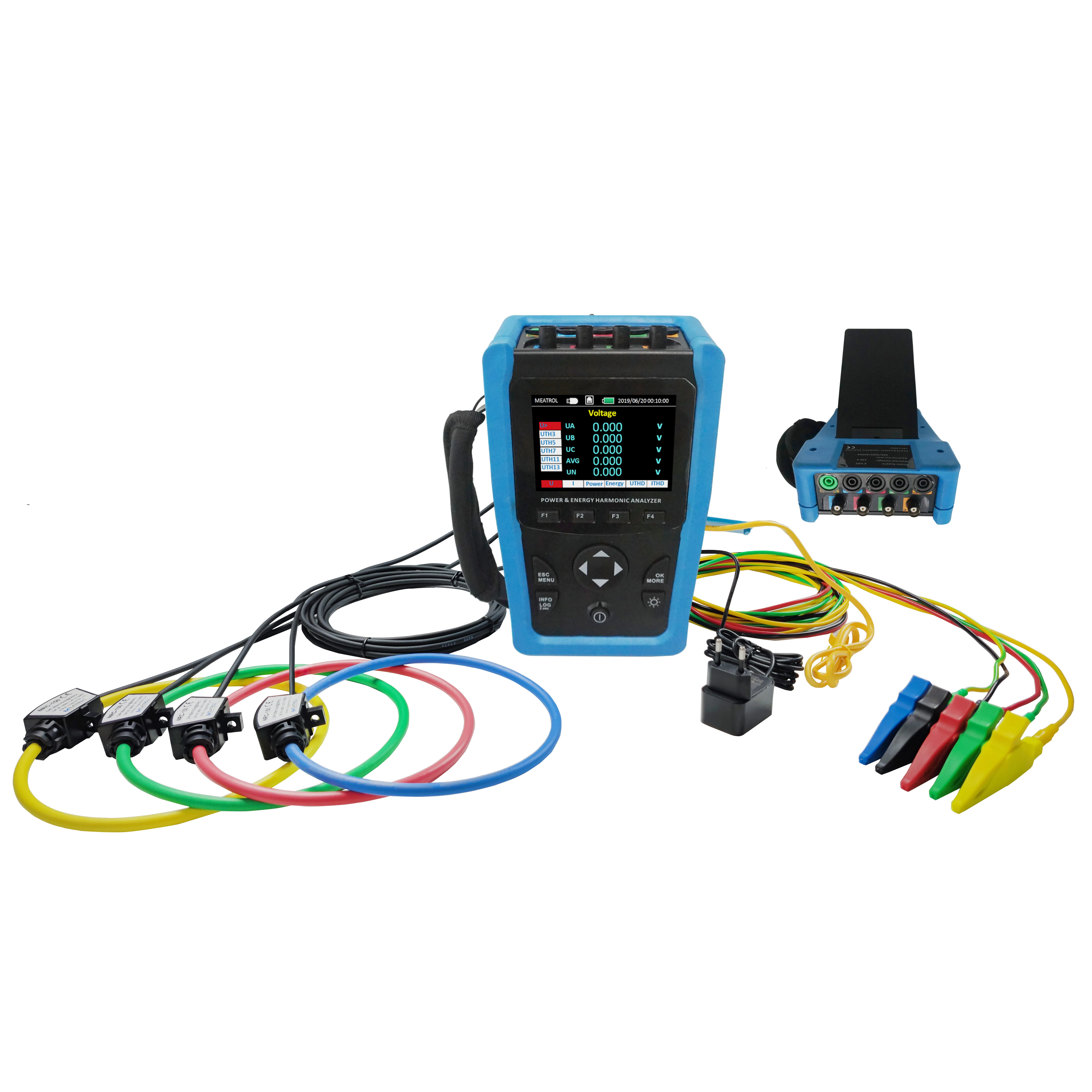 Portable 32GB Data Logger Electric Consumption Analyzer Energy Monitoring Power Meter Three Phase Energy Analyzer