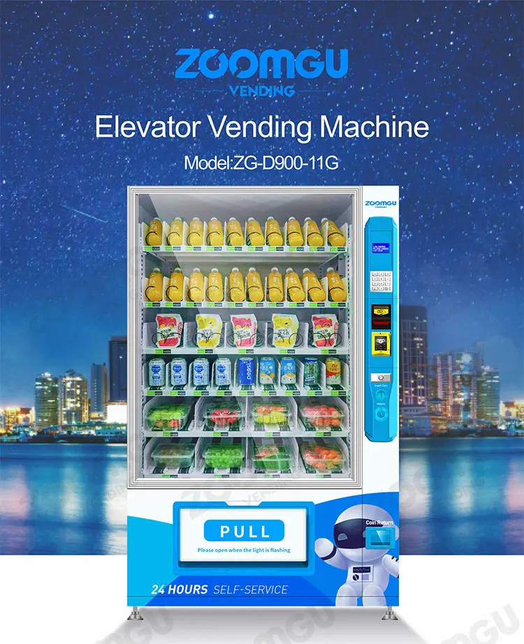 Zoomgu Newly Designed Apple Pay Elevator Vending Machine Manufacturer No Contact Multifunctional