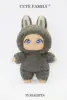 Standing gray rabbit