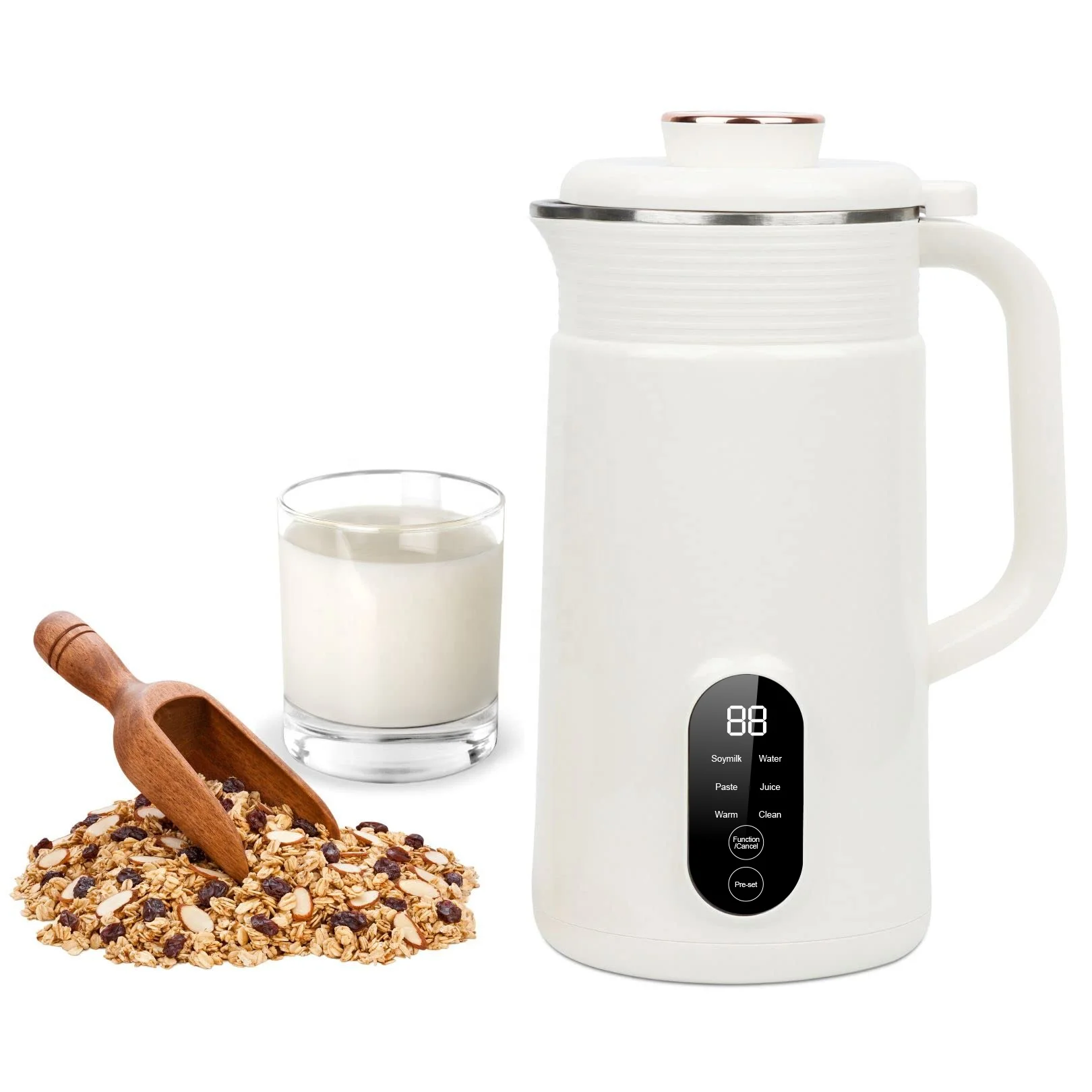 600ml Smart Automatic Vegan Nut Milk Maker Machine Auto Clean Soy Milk ...