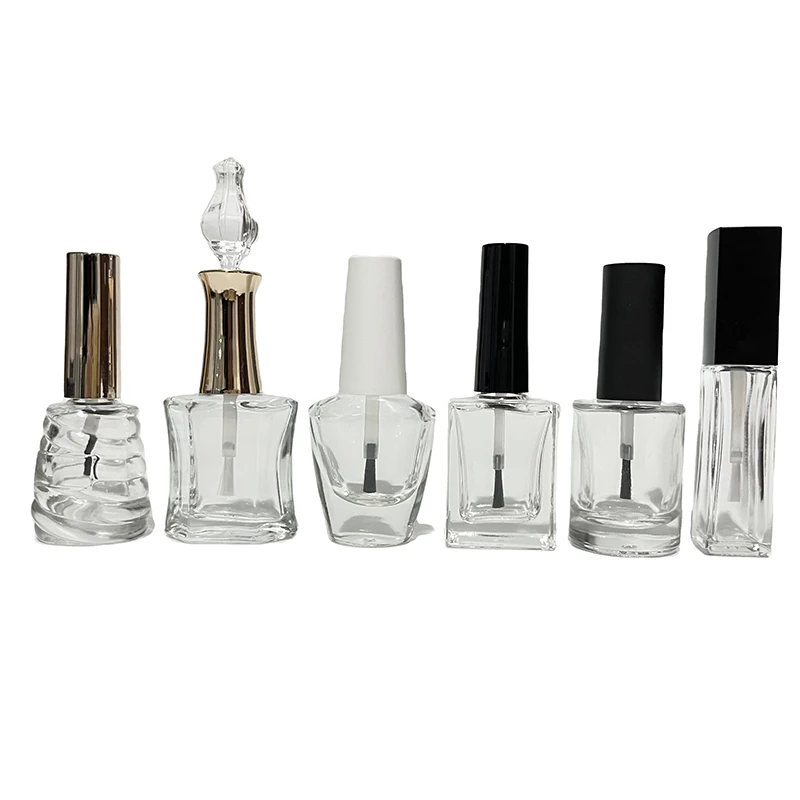 12ml Transparent Nail Polish Bottle With Brush