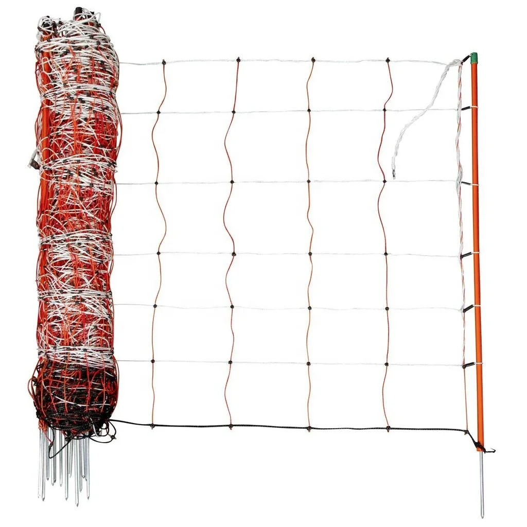 Premium Semi-Rigid Anti-Predator Electric Poultry Netting Fence Portable Pre-Assembled Electric Fencing for Chicken Sheep Goats