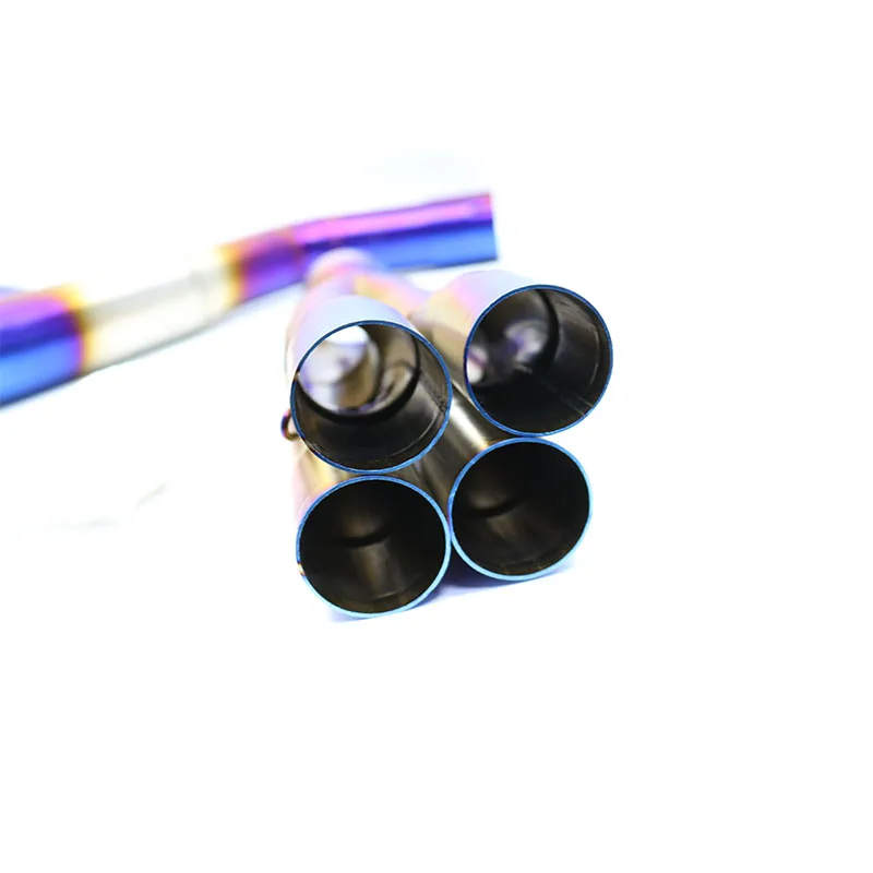 Motorcycle Modification Z1000 Exhaust System Side Row Front Pipe Stainless Steel Muffler Link Front Pipe for Kawasaki Z1000SX