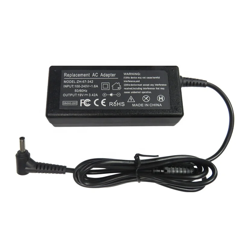 デリソフター 3.42A 65W AC アダプター充電器 Asus Zenbook Flip UX461U UX461UA