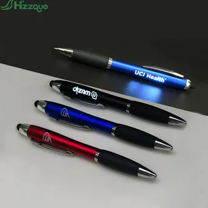 OEM Fresh Fashion Pen New Design LED Light Pen Stylus Pen With Customer Logo