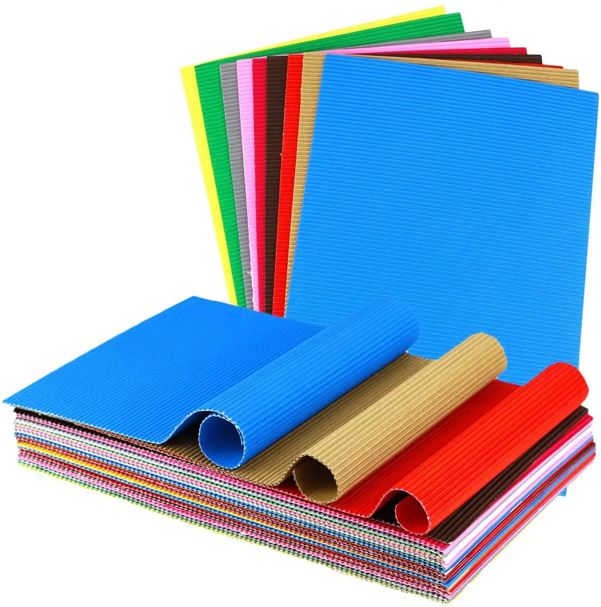 Papier Carton Rouge Foncé 220g - Format 50x70 Cm - Lot De 10 Feuilles