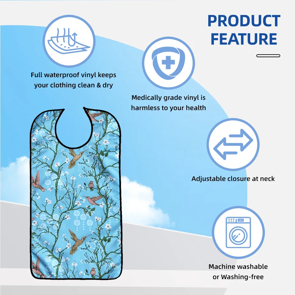Wholesale Washable Prints Sleeveless Apron Reusable Waterproof Adult B - product detail 4
