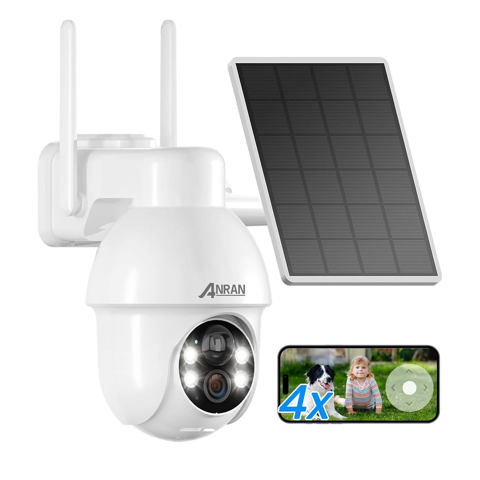 Nvr Anran 5mp Ptz ANRAN 5MP PoE Camera System Outdoor, 4pcs PTZ